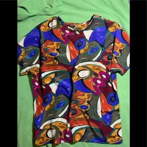 Bright Abstract Blouse